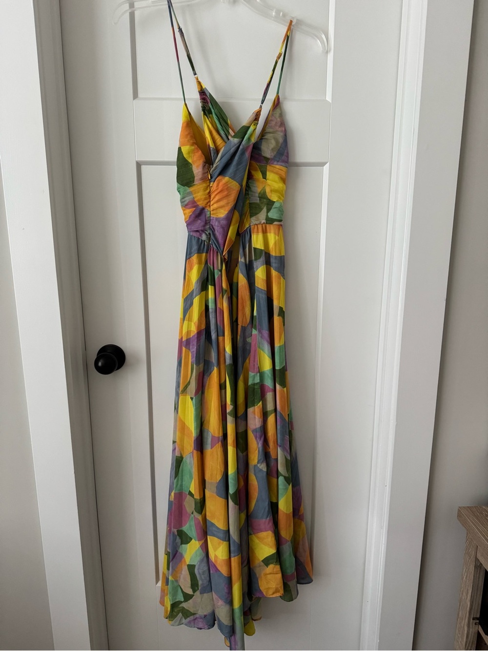 Astr bylthe Multicolor Pleated Midi Dress with V-Neck - Picture 8 of 12
